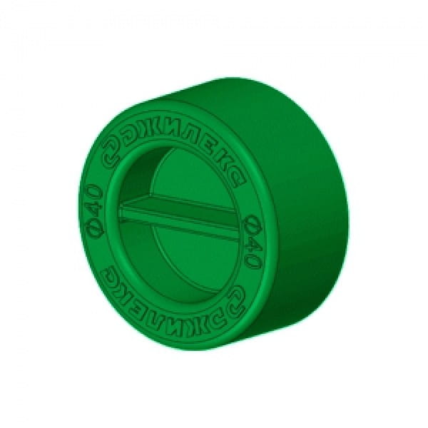 Заглушка для трубы Джилекс ПНД 20 мм (зеленая)